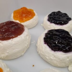 Fromage frais à la myrtille